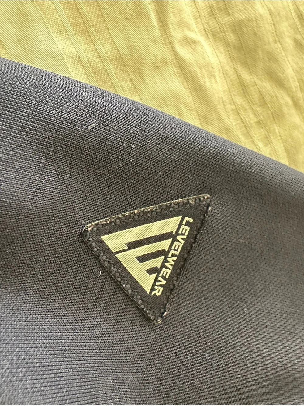 Men's Levelwear Two-Tone Navy and Gray Zip-Up Sweater